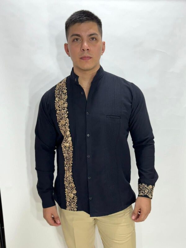 Guayabera Oro de Noche Mao