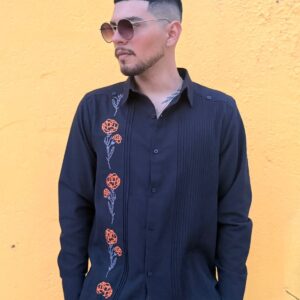 Guayabera  Flor de cempazuchil