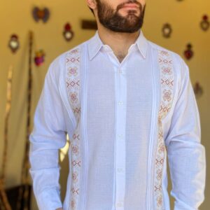 GUAYABERA ROMBOS DORADOS