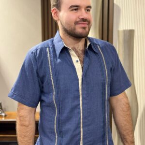 GUAYABERA LINO MEZCLILLA