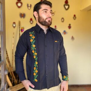 GUAYABERA CEMPASUCHIL AMARILLA