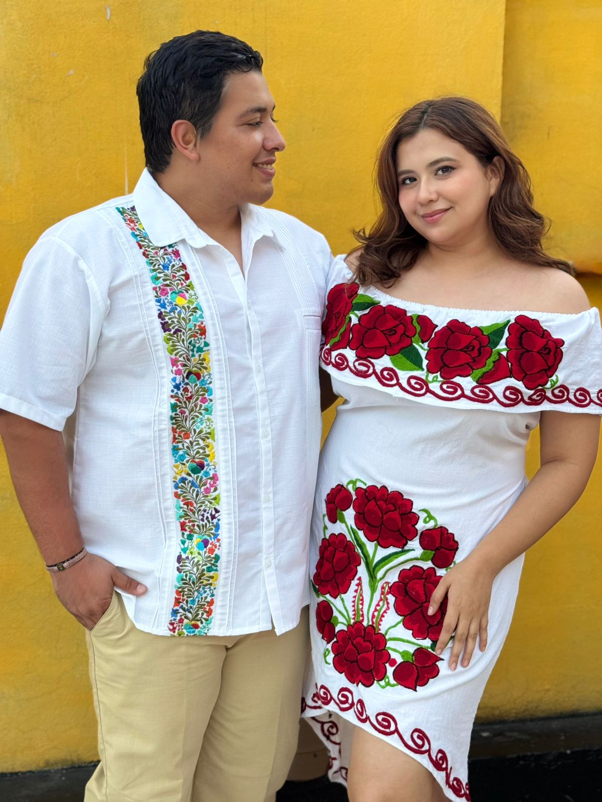 VESTIDO ARTESANAL ROSA ROJA - Image 2