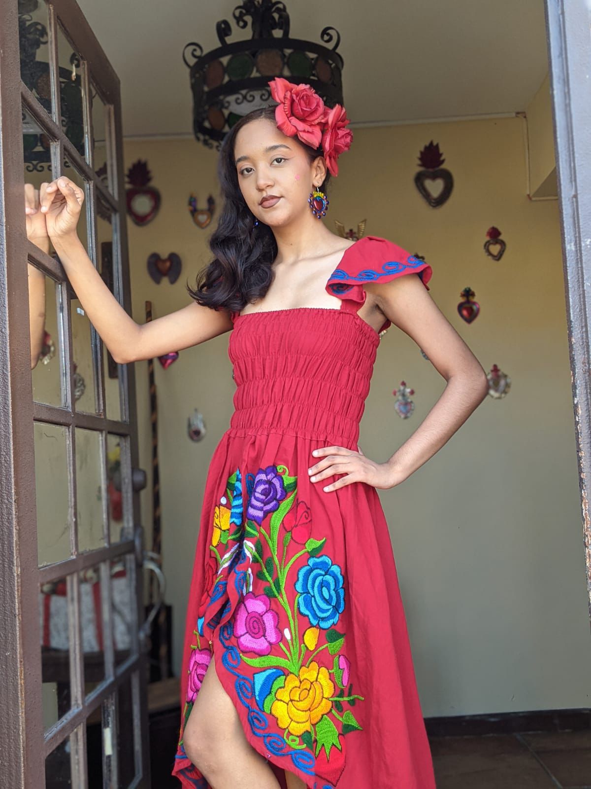 VESTIDO PAVORREAL ROJO - Image 2