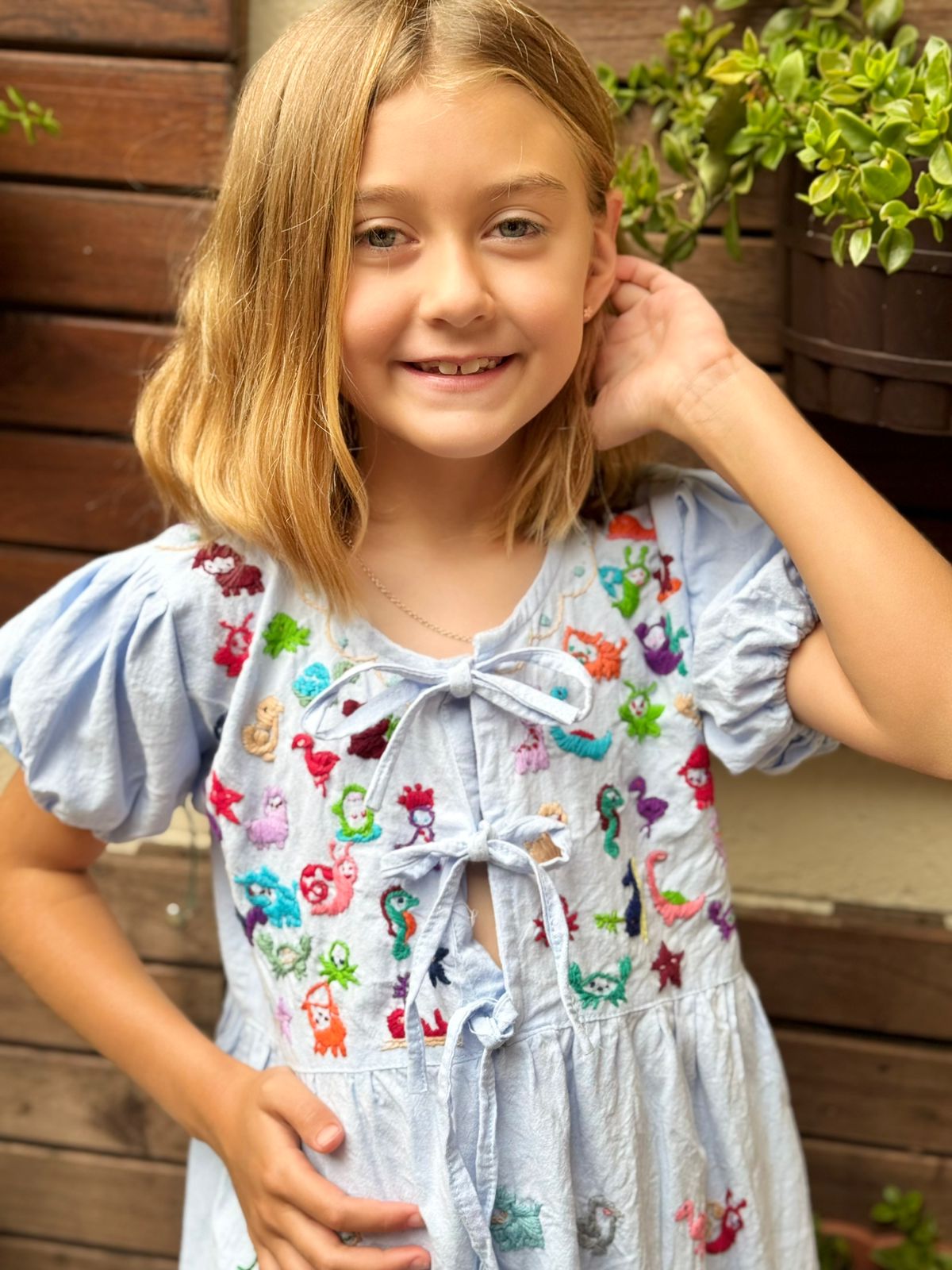 VESTIDO NIÑA MIRAMAR AZUL - Image 2