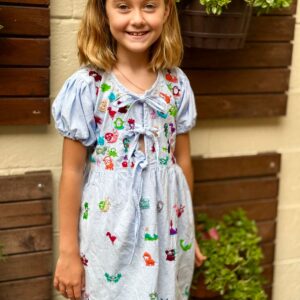 VESTIDO NIÑA MIRAMAR AZUL