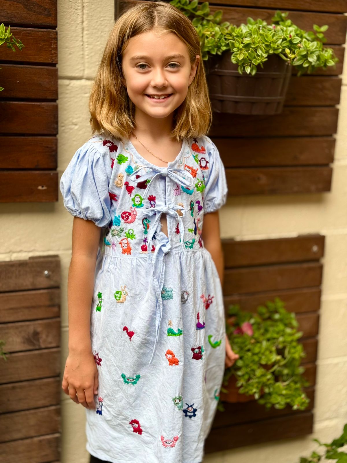 VESTIDO NIÑA MIRAMAR AZUL