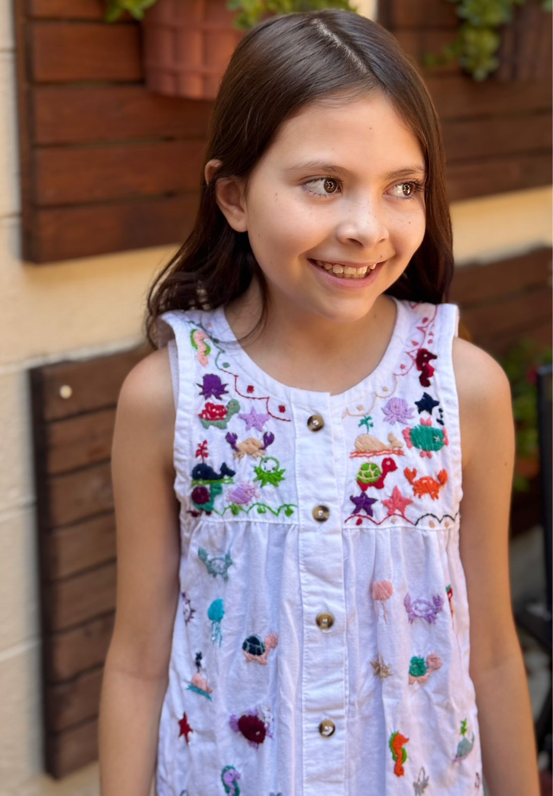 VESTIDO NIÑA ANIMALES DE MAR - Image 3