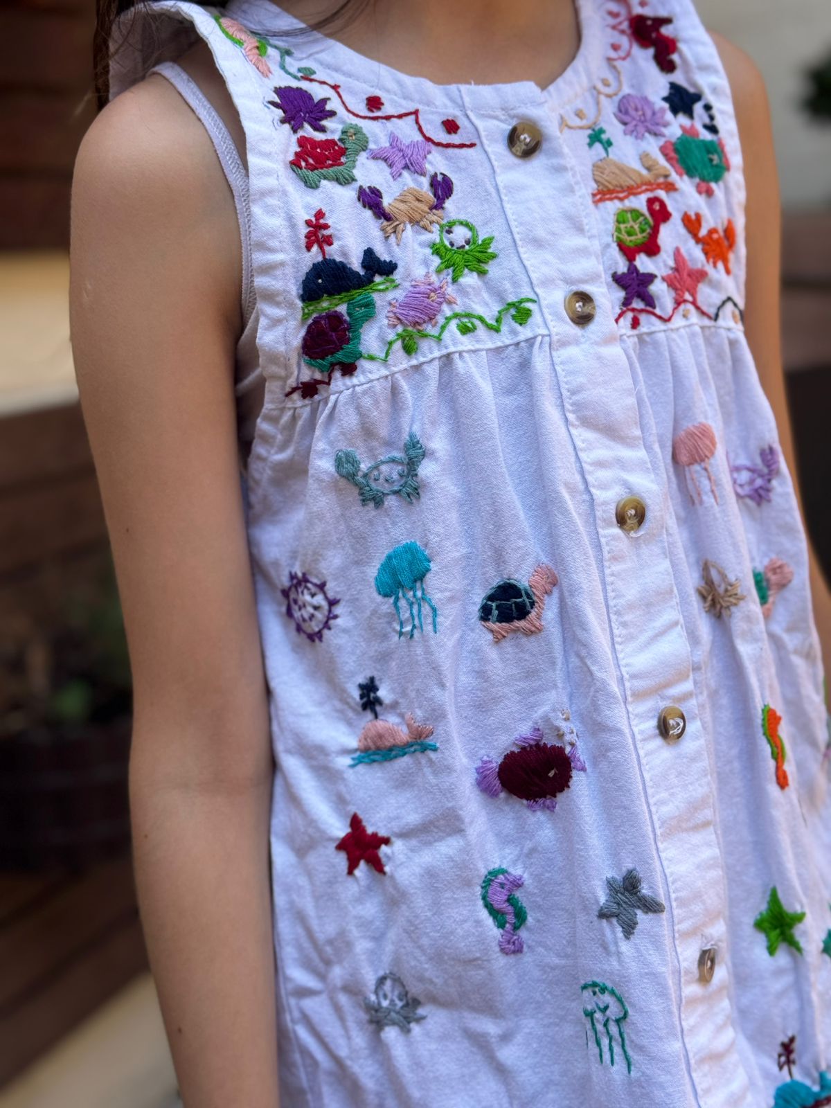 VESTIDO NIÑA ANIMALES DE MAR - Image 4