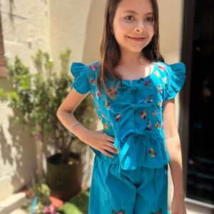 TRAJE DE NIÑA AZUL PRIMAVERA