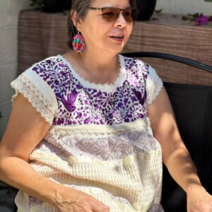 BATA Huipil artesanal paloma lila