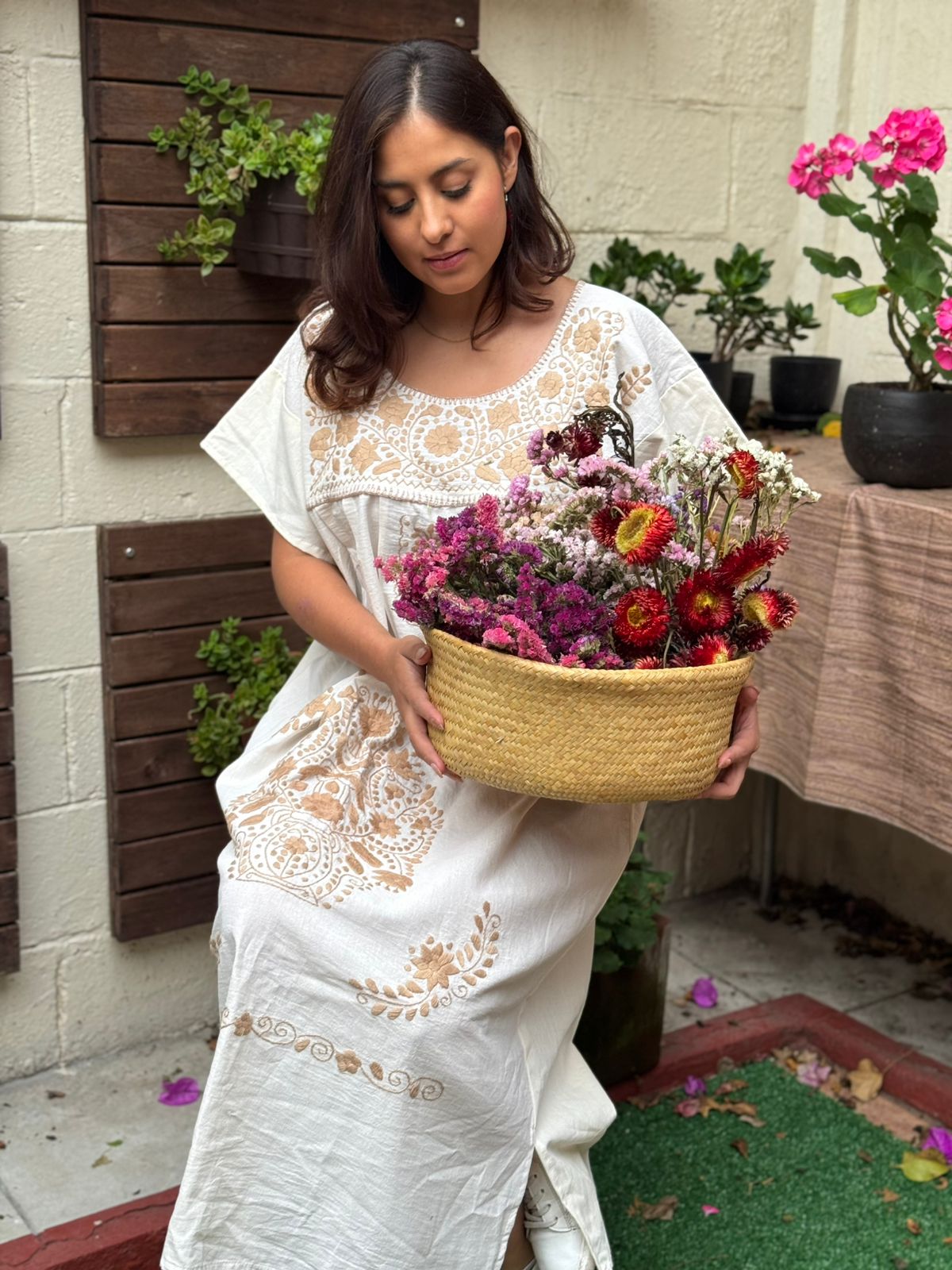 Vestido de Manta, largo, Rosy - Image 4