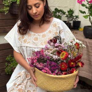 Vestido de Manta, largo, Rosy