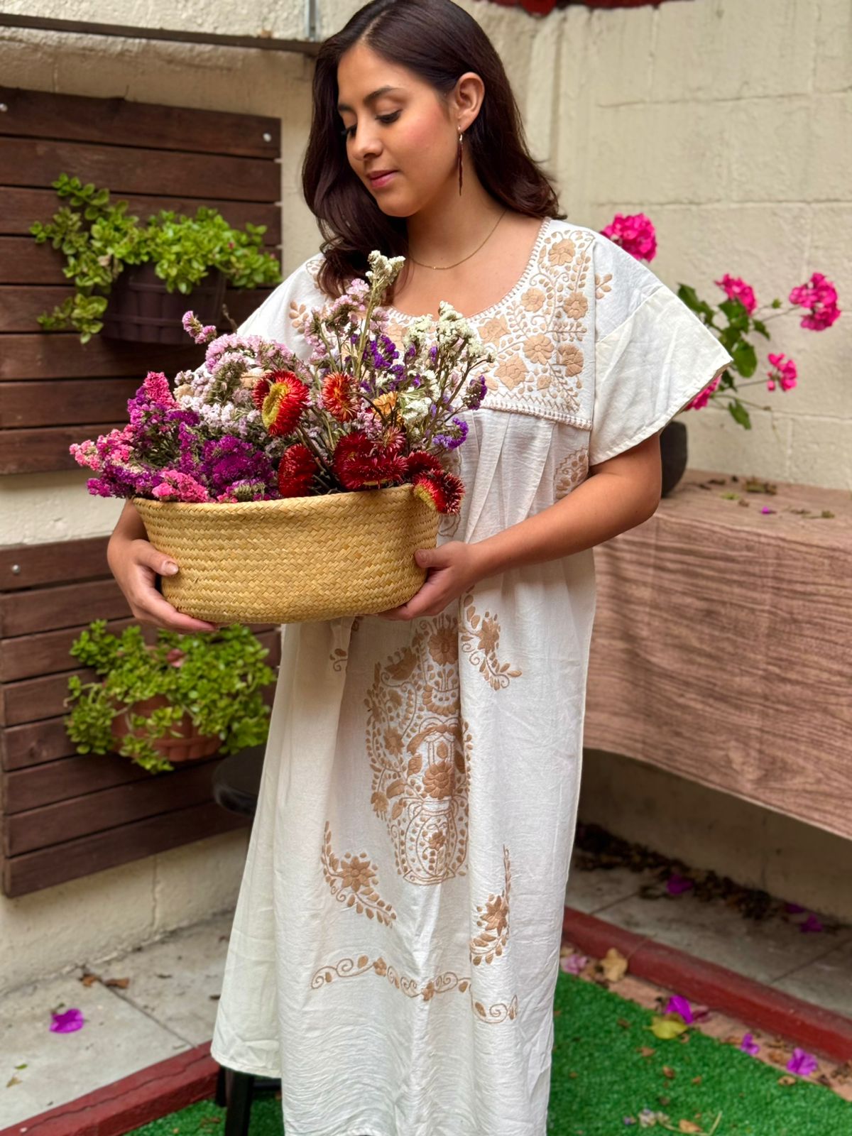 Vestido de Manta, largo, Rosy - Image 3