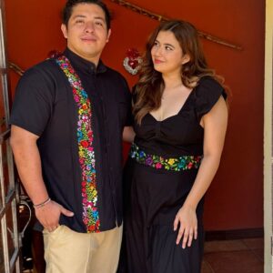 Duo magnolia manga corta