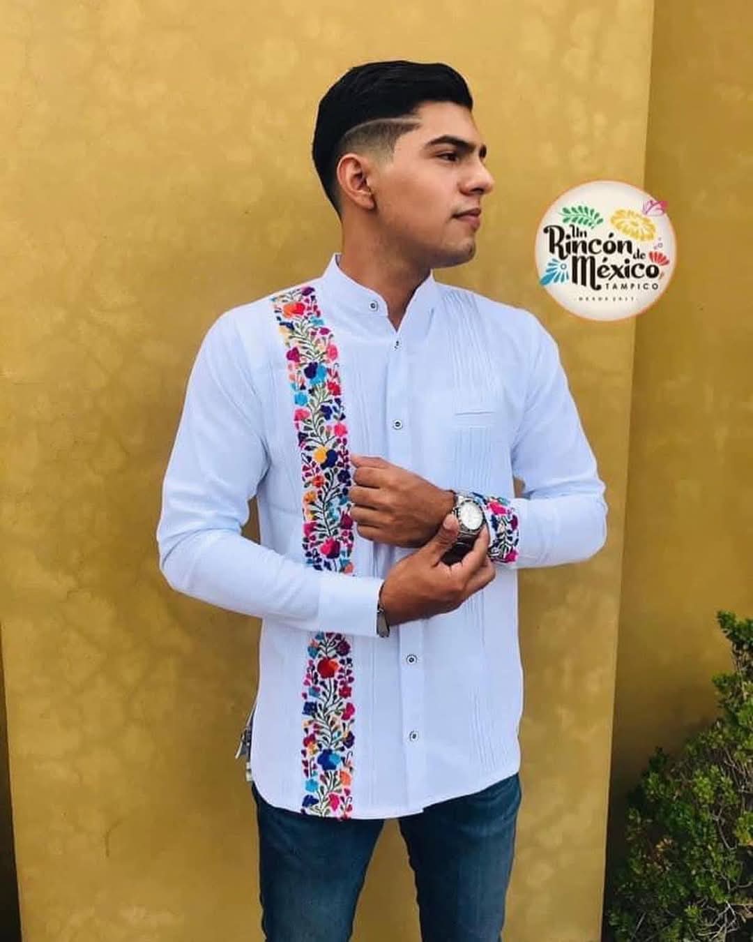 Guayabera De flores Juvenil