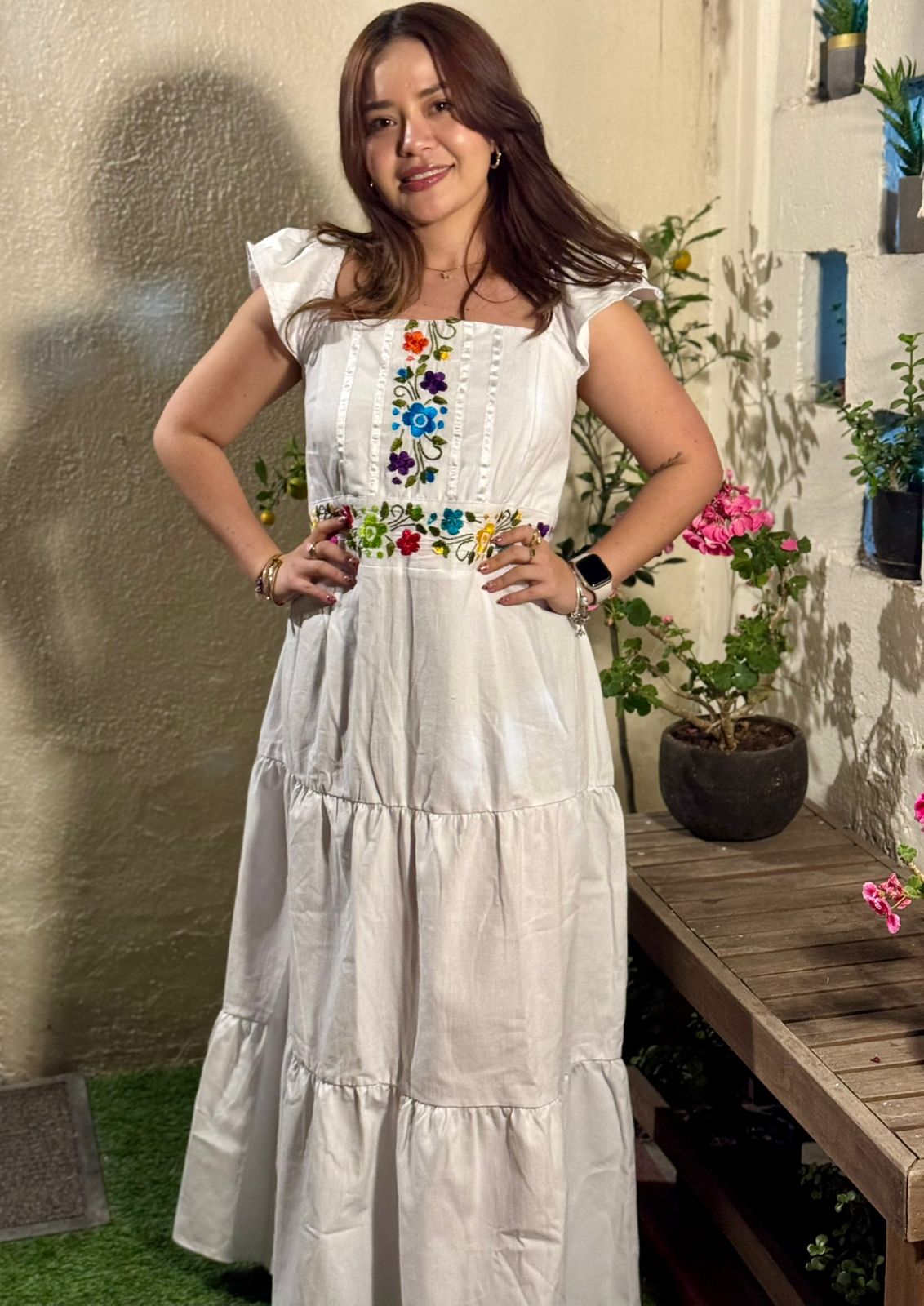 Vestido Artesanal jardín del amor