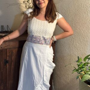 Vestido de manta tornasol