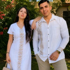 DUO BLANCO CON DORADO