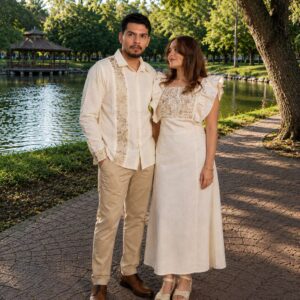 DUO BEIGE CON ORO