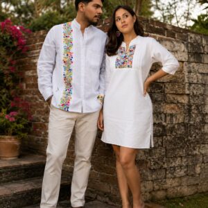 Duo jardín beige