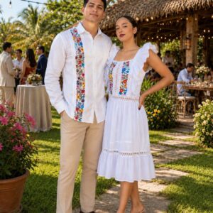 Duo primavera blanco
