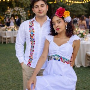 DUO MOÑO BLANCO MULTICOLOR